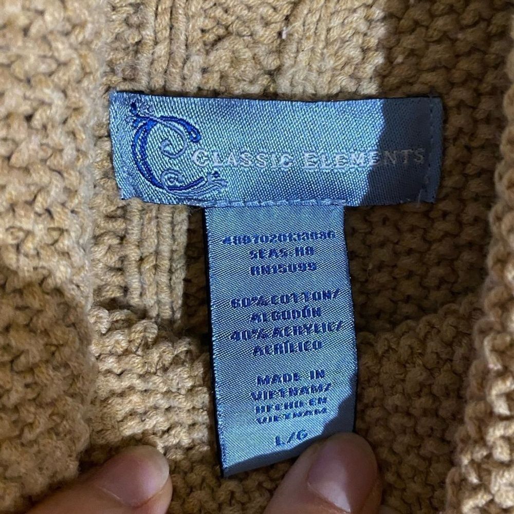 Classic Elements Turtleneck Sweater Multi Stitch … - image 5